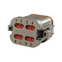 DEUTSCH - TE Connectivity DT06-08SA-EP06 8-Way DT PLUG ASM