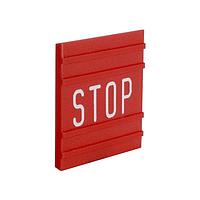Square D 9001B102 Legend Plate, Stop PUSH BUTTON LEGEND PLATE 30MM TYPE B