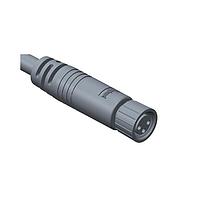 Amphenol LTW 8-03AFFM-SL7B05 Sensor Cables / Actuator Cables M8 Circular Metric Connector, A Code, Metal, 3A, 03 pins, Female Connector, Female Contact, Straight, Screw Thread, Overmolded, Length 5000mm, IP67 Mated