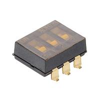 AMP Connectors - TE Connectivity ADF03ST04 DIP Switches SWITCH DIP FLUSH 3POS SMD