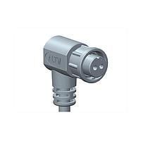 Amphenol LTW BD-03AFMM-SR7A04 Sensor Cables / Actuator Cables Ceres, Standard Size, Plastic, 5A, 03 pins, Female Connector, Male Contact, Right Angle, Screw Thread, Overmolded, Length 4000mm, IP67