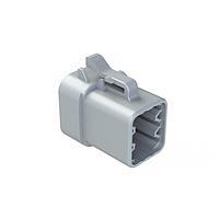 Amphenol SINE Systems ATP06-6S-RD01 6-Way 6-Position Plug, Female, Reduced Diameter Seal, Grey