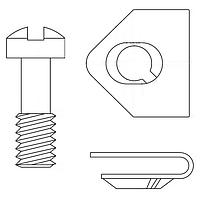 NorComp 160-000-002R031 Screw Lock Clip-On Kit 4-40 MALE SCREWLOCK W/CLIP ON RETAINER