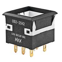 NKK Switches UB225KKG016CF Pushbutton Switches ON(ON) SOLDER LUG RED/GREEN LED .4VA