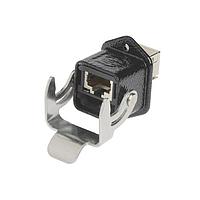 HARTING 09452151561 Modular Connectors / Ethernet Connectors METAL,HAN3A,RJ45CAT6 PANEL FEED THROUGH