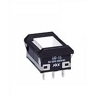 NKK Switches UB15NBKW01N Pushbutton Switches RECT W/BARIER ON(ON) SOLDER LUG BODY ONLY
