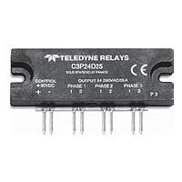 Teledyne Relays C3P24D25 Flat 25A 280 VAC 3 phase Random Turn On