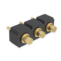 Mill-Max 821-22-003-10-040101 Headers Spring-Loaded Connector w Flat Plunger Tip ThruHole Single Row 3-Pin