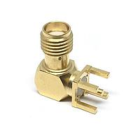 Radiall R125680000 PCB Receptacles SMA / RIGHT ANGLE JACK RECEPTACLE FOR PCB SOLDER LEGS