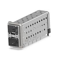 AMP Connectors - TE Connectivity 2007538-5 Cage Assemblies SFP+assy 2x1 Gasket 4 LP Sn