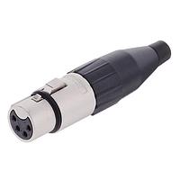 Amphenol Audio AC4F BULK Cable Connectors 4 Pole XLR Female Cable Connector Machined Contacts Nickel Finish