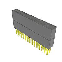 Samtec ESW-115-34-G-D Sockets .100" Elevated Socket Strip