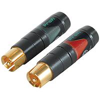 NEUTRIK NF2C-B/2 RCA Phono Connectors RCA PLUG BLK/RED