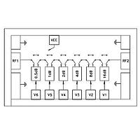 Analog Devices HMC424A-SX Digital Attenuator 5 dB LSB 6-Bit Digital Attenuator SMT