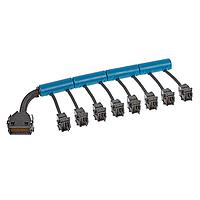 Molex 203387-9008 Twin Axial 4x24 IMPEL TO 8 4x2 IMPEL CABLE OPEN 19