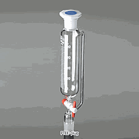 DaiHan GL.169.210.05B Funnels, Pressure Equalizing, Graduated, 24/40-coned, with PTFE Stopcock, 500ml