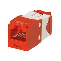 Panduit CJ5E88TGRD-C UTP Mini-Com Module, Cat 5e, UTP, 8 pos 8 wi