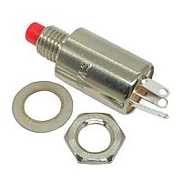 Switchcraft 923D Flush REAR PNL MNT 0.250 RED PUSHBUTTON