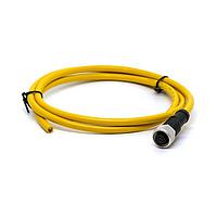 Amphenol LTW M12A-04BFFM-SR8A01 Sensor Cables / Actuator Cables M12 Circular Metric Connector, A Code, Metal, 4A, 04 pins, Female Connector, Female Contact, Right Angle, Screw Thread, Overmolded, Length 1000mm, IP68 / IP69K