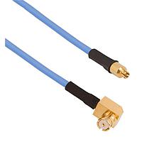 Amphenol SV Microwave FSSMPS-047-FRSMP-180 RF Cable Assemblies SMPS Straight F  SMP R/A F 18"Cable