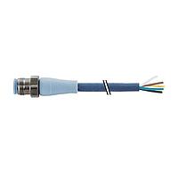 Murrelektronik 7024-12041-3390500 Connectors M12 male 0 with cable F+B PRO, TPE-S 5x0.34 bu UL robot+drag chain 5m