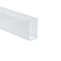 HellermannTyton 184-24006 High Density Slotted Wall Wiring Duct High Density Slotted Wall Wiring Duct, 2" x 4", Non-Adhesive, PVC, White, 30ft/Box