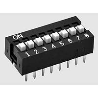 Omron Electronics A6E-0104-N DIP Switches Raised actuator 10 poles