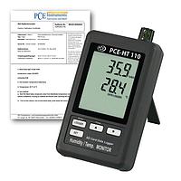 PCE HT110-ICA HVAC Humidity/Temp. Data Logger with ISO Calibration Certificate