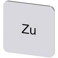 SIEMENS 3SU19000AF810AL0 Labeling Plate, Zu INSCR. LABEL, SILVER 22 X 22MM, ZU