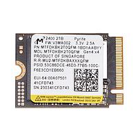 Micron MTFDKBK2T0QFM-1BD1AABYY NVMe SSDs M.2 2TB SSD N48R