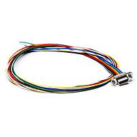 Glenair MWDM2L-15P-6E5-18S Micro-D D-Sub Connectors MICRO D PREWIRED CON 15CNT PIN #26AWG