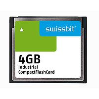Swissbit SFCF4096H1AF1TO-I-GS-52P-STD Compact Flash Cards Industrial Compact Flash Card, C-56, 4 GB, PSLC Flash, -40C to +85C