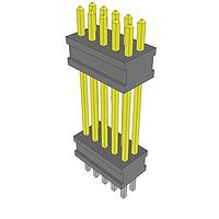 Samtec FW-05-04-F-D-500-090 Connectors Flexible Micro Board Stacking Header, 0.050" Pitch