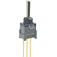 NKK Switches B13EW Process Sealed Subminiature Antistatic Toggles ON-OFF-ON .394 FLAT EXTENDED PC .4VA