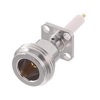 Radiall R161410520 Panel Receptacles N / 1/2 INCH SQUARE FLANGE JACK RECEPTACLE WITH CYLINDRICAL CONTACT