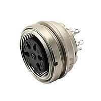 Amphenol Tuchel T 3263 150 Connectors REAR MOUNT FEM RCPT W RING NUT 3C
