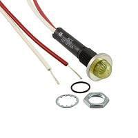 VCC 6091M7-24V Indicators YELLOW DIFFUSED 3/8" MOUNTING HOLE