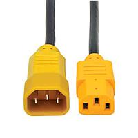 Tripp Lite P004-004-YW AC Power Extension Cord 18AWG SJT 10A 125V PWR EXT 4' YELLOW