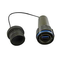 Amphenol Socapex USB3FTVKEY6A32GCAPAPAUV USB 3.0 Rugged USB Key Drab Cadmium 32GB