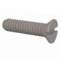 Essentra Components 020080A025 Slotted Countersunk 82 Slotted CSK Screw, #0-80 Thread, 1/4 Lg