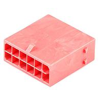Molex 215922-1221 Plug Housing Micro-Fit+ Versa Color Plug Housing Dual Row 12 Ckts Free Hanging GloWire Red