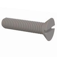 Essentra Components 021032A087 Slotted Countersunk 82 Slotted CSK Screw, #10-32 Thread, 7/8 Lg