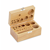 KERN 353-450-200 Wooden box for weight sets (Cylindrical/compact, 1 mg - 500 g)