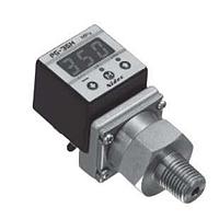 Nidec Components PG-35H-104R-PG3 Pressure Gauges - 0.1 ~ 10 MPa, gauge compound version, switch voltage output PNP open collector, corrosive gases/liquids, G 3/8 fitting, cable lead