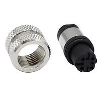 NorComp 858-D04-20TRSS4 Circular Metric Connectors IP67 Female M12 Circular Connector 4 Position