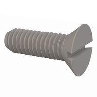 Essentra Components 0231218A100 Slotted Countersunk 82 Slotted CSK Screw, 5/16-18 Thread, 1 Lg