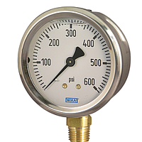 WIKA 213.53 (-1~3Bar (psi), dial 100, lower mount) Pressure Gauges