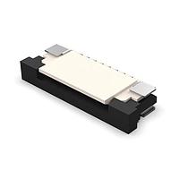 GCT (Global Connector Technology) FFC3B11-08-T Board Mount 08W, 1.0mm FFC Conn, R/A,Top Cont, Slide, H2.5mm,SMT,Tin,T&R