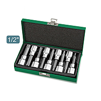 TOPTUL GAAD0906 Long Star Bit Socket Set (9pcs, 1/2")