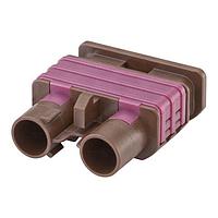 Rosenberger 59Z016-000F Accessories Plastic housing Plug Straight F Brown